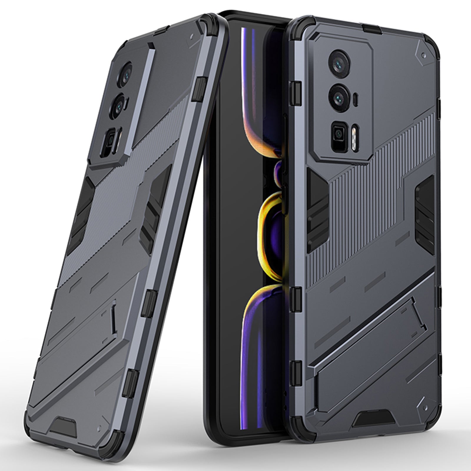 Kickstand Phone Case for Xiaomi Poco F5 Pro 5G Redmi K60 Pro 5G K60 5G Anti-scratch Soft TPU Hard PC Cover Kickstand Phone Case for Xiaomi Poco F5 Pro 5G Redmi K60 Pro 5G K60 5G Anti-scratch Soft TPU Hard PC Cover